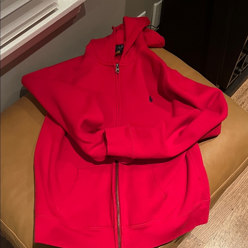 Polo Ralph Lauren Youth boys Red Zip-Up Hoodie